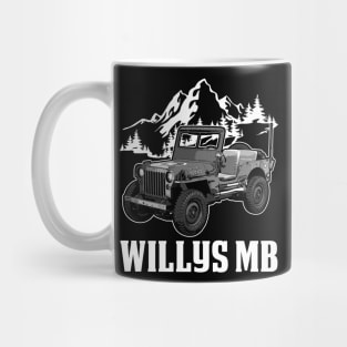 Willys MB jeep car name Mug